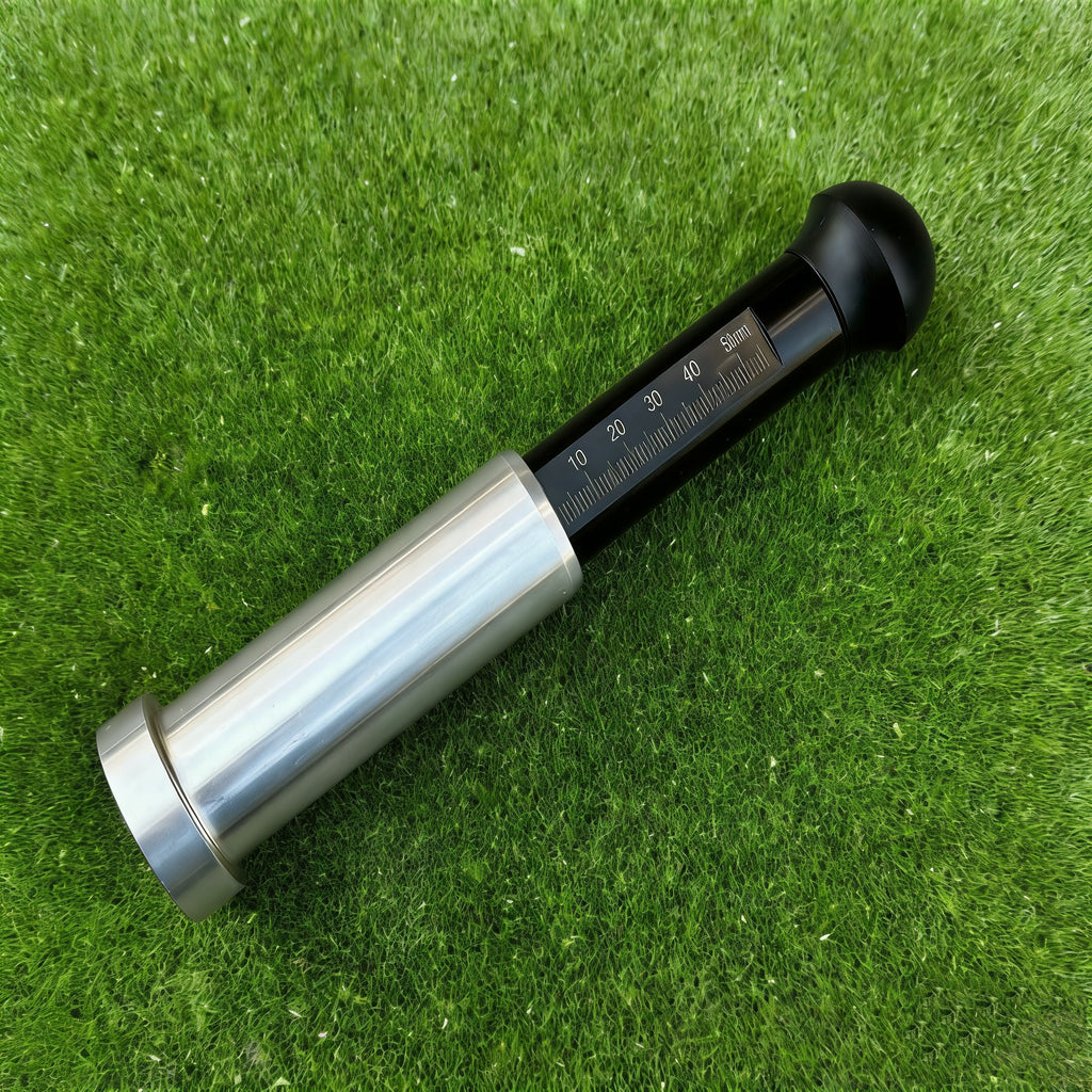 Professional Turf Infill Meter 0-50mm - FIFA Standard artificial grass installation tool with 3 stainless steel probes for accurate measurement