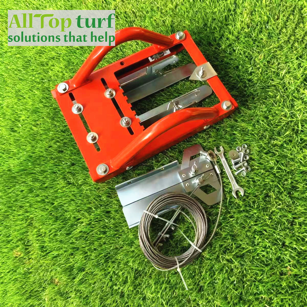Portable Compact Turf Line Cutter - Lightweight artificial grass white line marking tool for sports fields