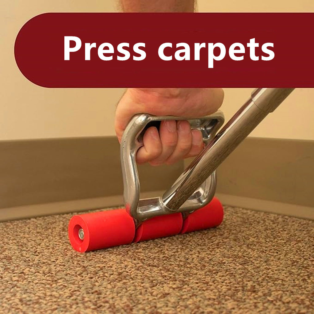 Telescopic Pressing Roller - Heavy-duty floor roller for artificial grass, carpet, vinyl and rubber flooring installation