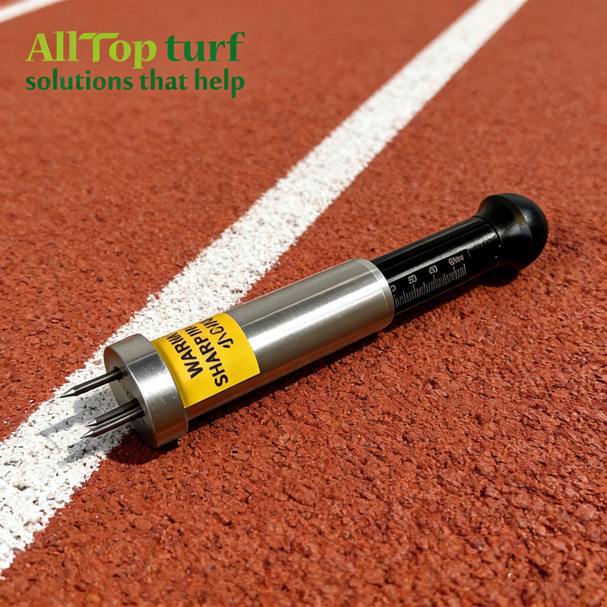 Synthetic Track Thickness Tester - Professional 0-50mm turf measurement tool with 1mm precision and 3 stainless steel probes