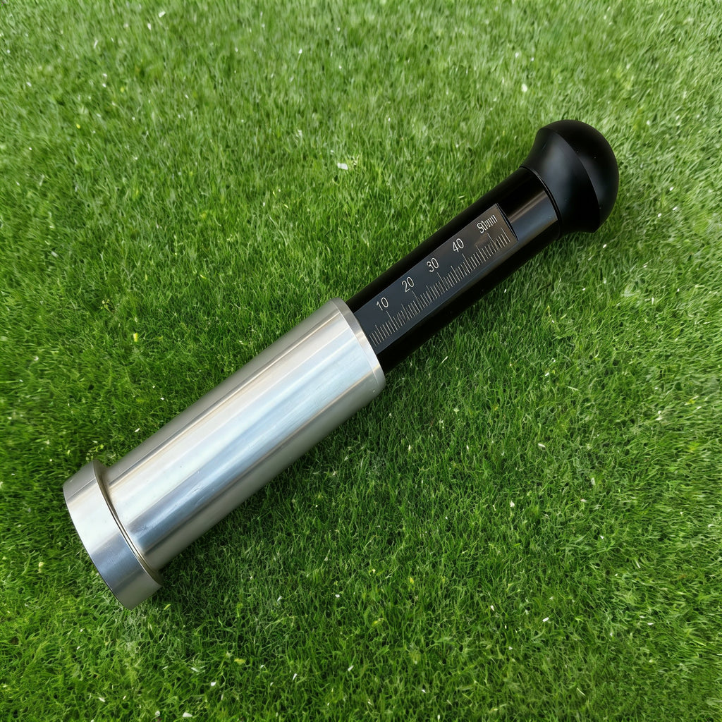 Professional Turf Infill Meter 0-50mm - FIFA Standard artificial grass installation tool with 3 stainless steel probes for accurate measurement
