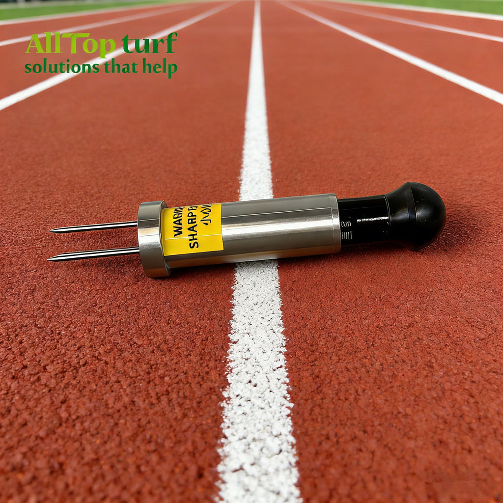 Synthetic Track Thickness Tester - Professional 0-50mm turf measurement tool with 1mm precision and 3 stainless steel probes