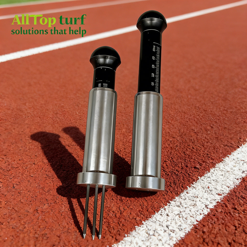 Synthetic Track Thickness Tester - Professional 0-50mm turf measurement tool with 1mm precision and 3 stainless steel probes