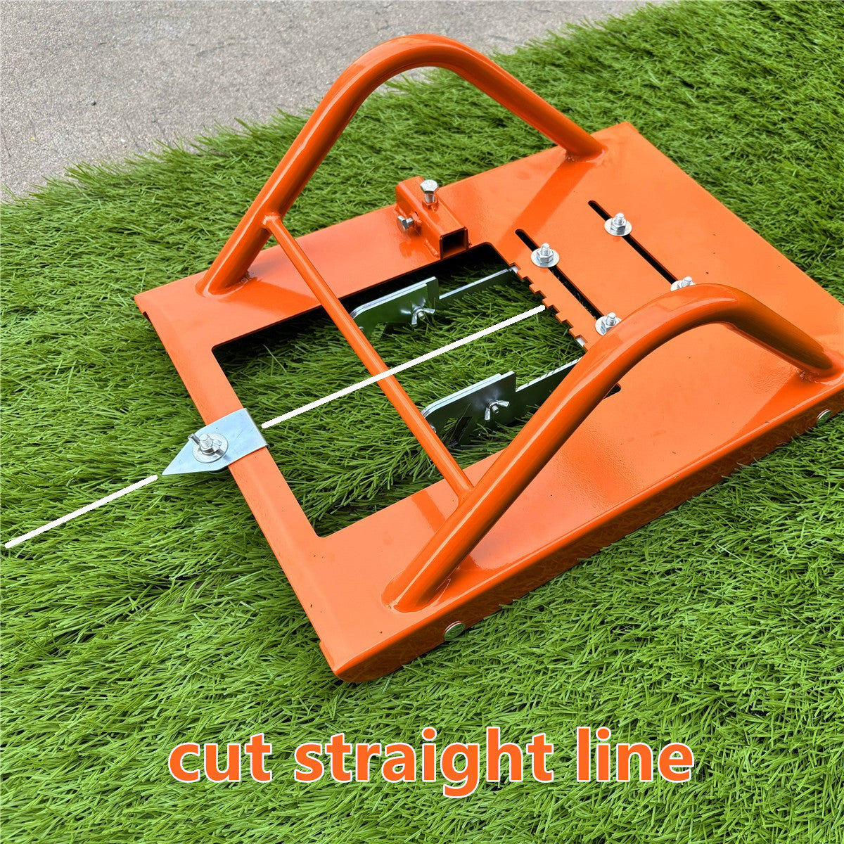 Professional Artificial Grass Line Cutter - Heavy-duty turf cutting tool for precise white line installation