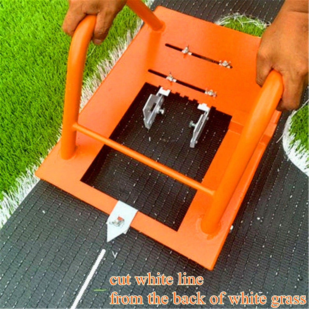 Professional Artificial Grass Line Cutter - Heavy-duty turf cutting tool for precise white line installation